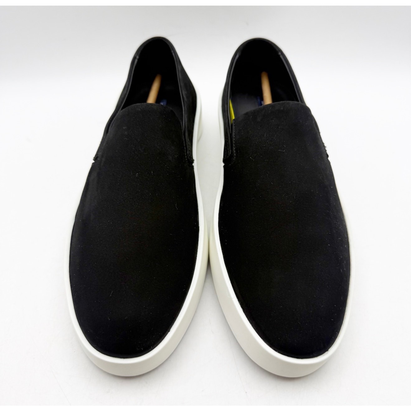 Wolf & Shepherd Cruise Slip On Shoes Mens 7.5 Womens 9 Black Leather Suede Nwob — image 4 of 8